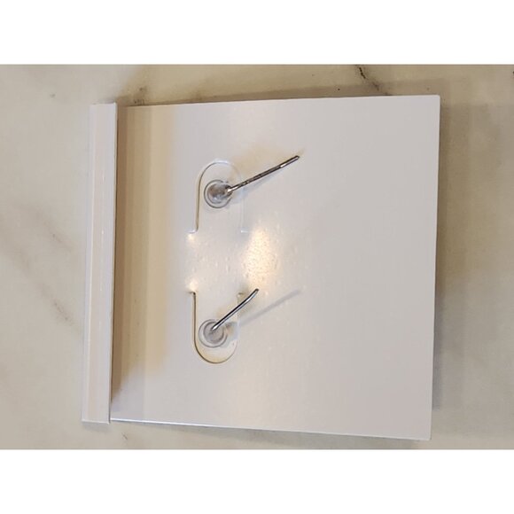 Sterling Silver Green Glass Bead Dangle Earrings - Picture 3 of 5